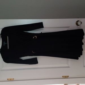 Lauren black knit dress